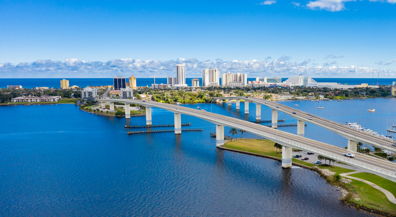 Panoramic Image of Daytona Beach, FL